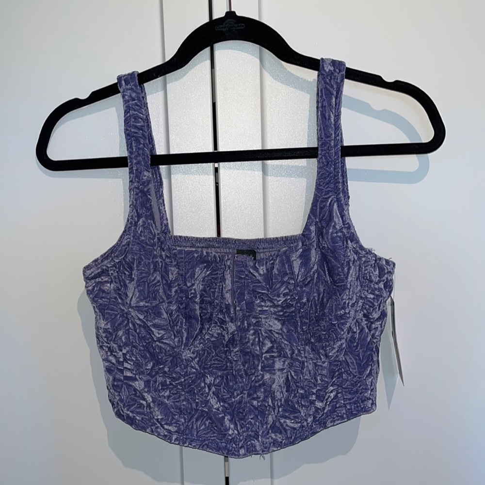 Wild Fable Velvet Corset Top